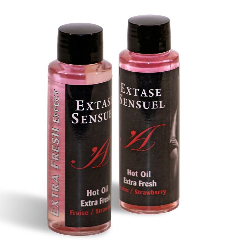 EXTASE SENSUAL - Huile de massage à l'effet fraise extra fraise 100 ml