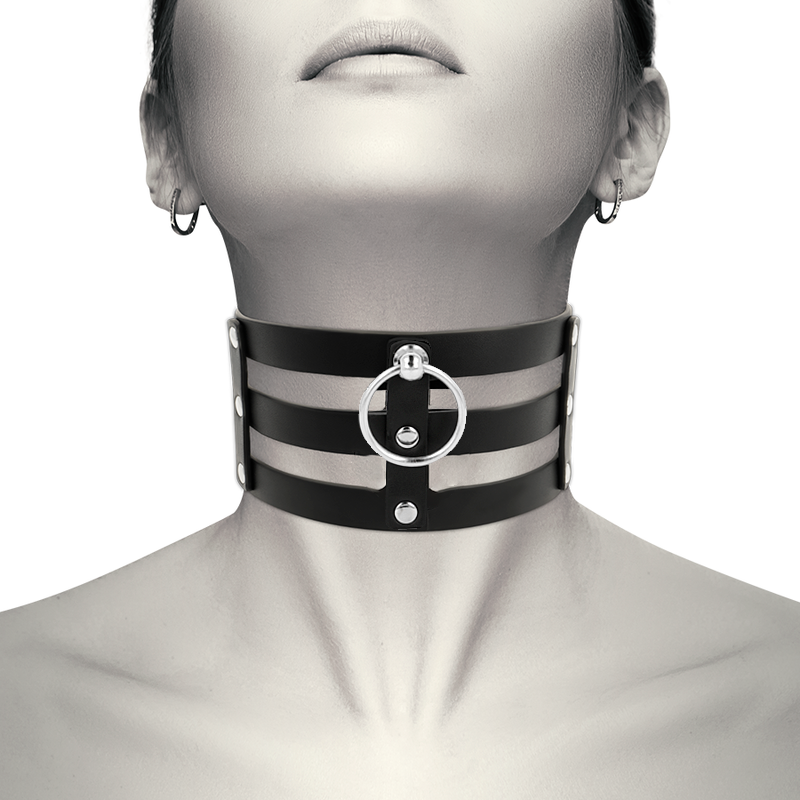 COQUETTE CHIC DESIRE - VEGAN LEATHER FETISH-STYLE CHOKER