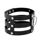 COQUETTE CHIC DESIRE - VEGAN LEATHER FETISH-STYLE CHOKER
