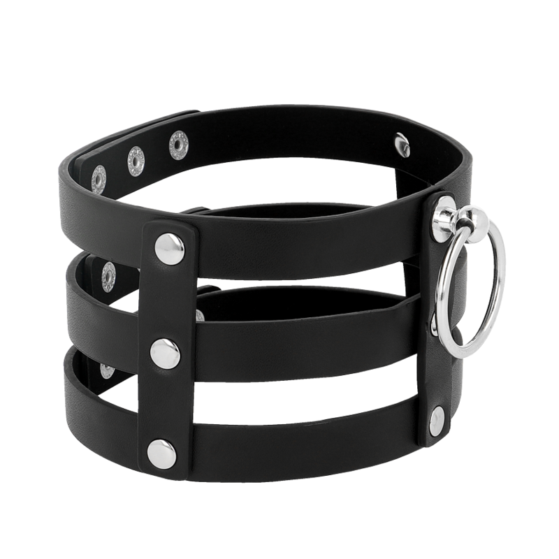 COQUETTE CHIC DESIRE - VEGAN LEATHER FETISH-STYLE CHOKER