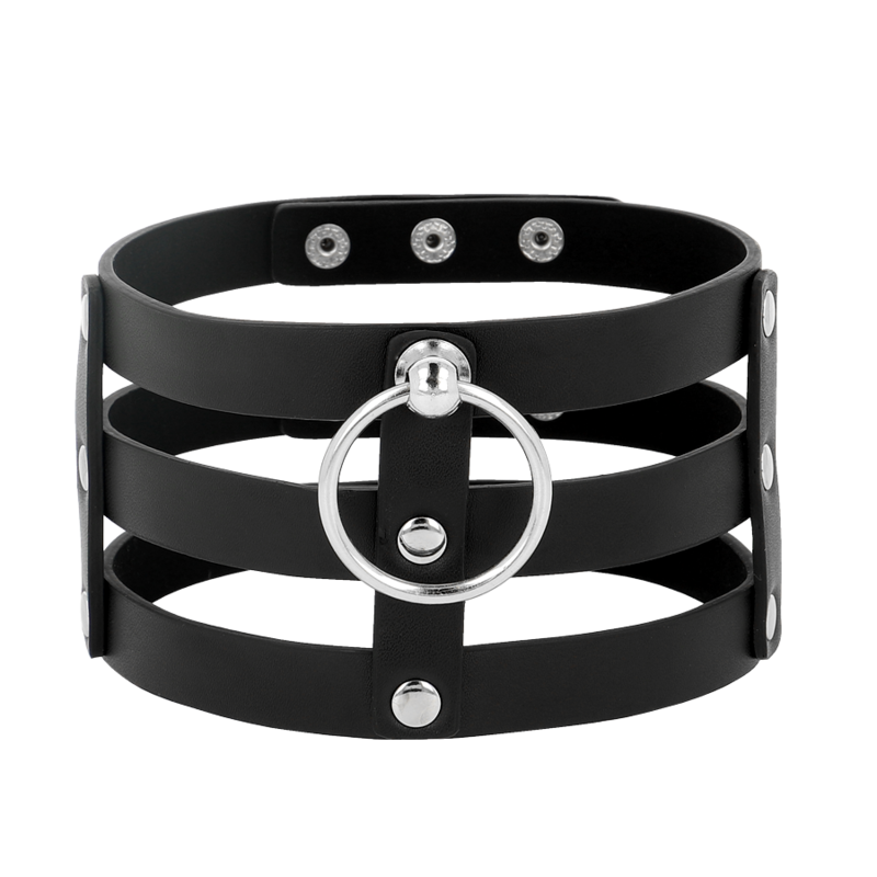 COQUETTE CHIC DESIRE - VEGAN LEATHER FETISH-STYLE CHOKER