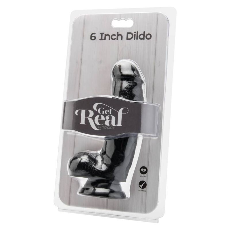 GET REAL - 12 CM BLACK BALL DILDO