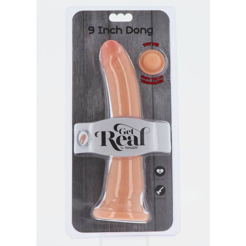 GET REAL - 20.5CM DOUBLE DENSITY LEATHER DONG