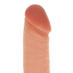 GET REAL - 20.5 CM SILICONE DILDO WITH LEATHER BALLS