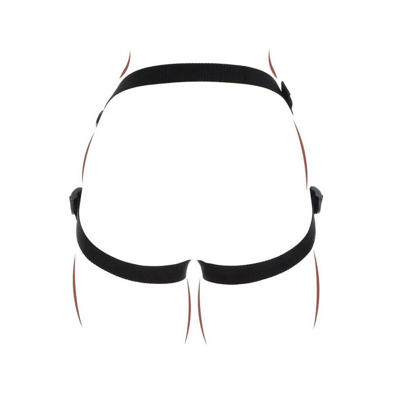 GET REAL - HARNAIS EN LACETS VIOLETTE AVEC SANGLE