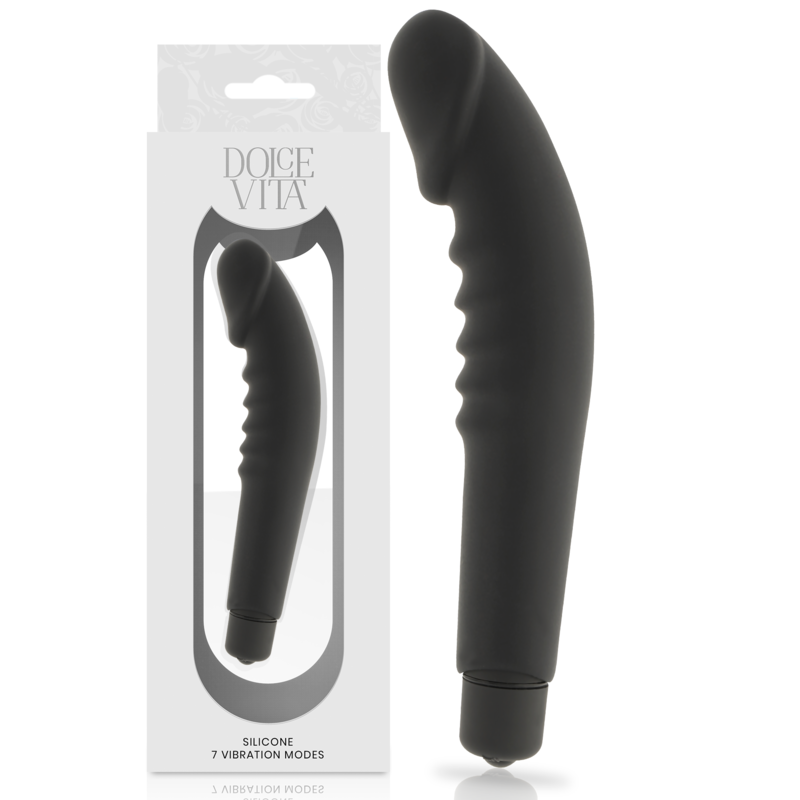DOLCE VITA - REALISTIC PLEASURE IN BLACK SILICONE