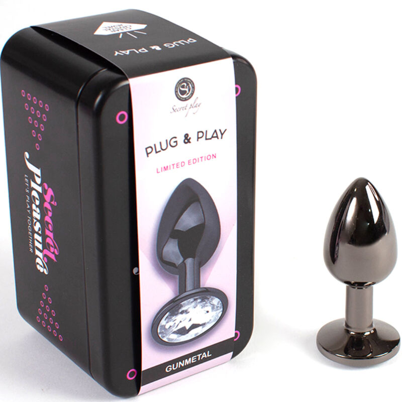 SECRETPLAY - PLUG ANAL GAZ MÉTALLIQUE TAILLE S 7 CM