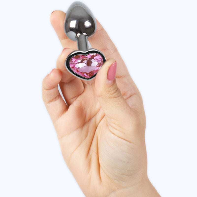 SECRETPLAY - FUCHSIA HEART METAL CAP, SMALL SIZE 7 CM