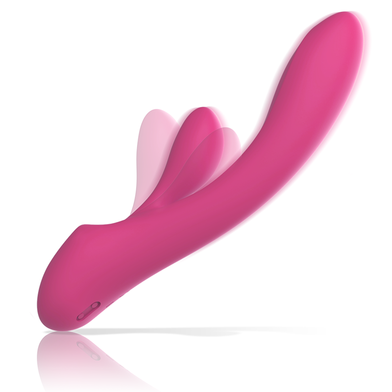 INTENSE - VIBRATEUR LUIGI LAPIN ROSE EN SILICONE LIQUIDE