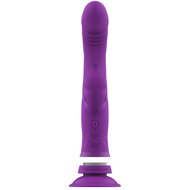 VIBRATEUR EN SILICONE À TRIPLE MOTEUR CASANOVA RABBIT VIOLET