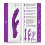 INTENSE - VIBRATEUR LUIGI RABBIT EN SILICONE LIQUIDE VIOLET