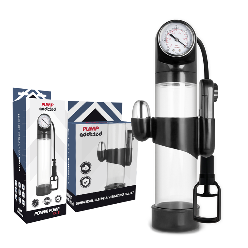 PUMP ADDICTED - TRANSPARENT VIBRATOR RX9