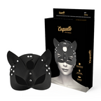 COQUETTE CHIC DESIRE - MASCHERA VEGANA IN PELLE CON ORECCHIE DI GATTO