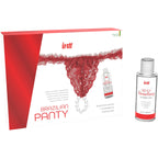 INTT RELEASES - PANTALON BRÉSILIEN ROUGE AVEC PERLES ET GEL LUBRIFIANT 50 ML