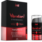 INTT - Gel vibrant stimulant et puissant pour l'intimité, parfum fraise, 15 ml