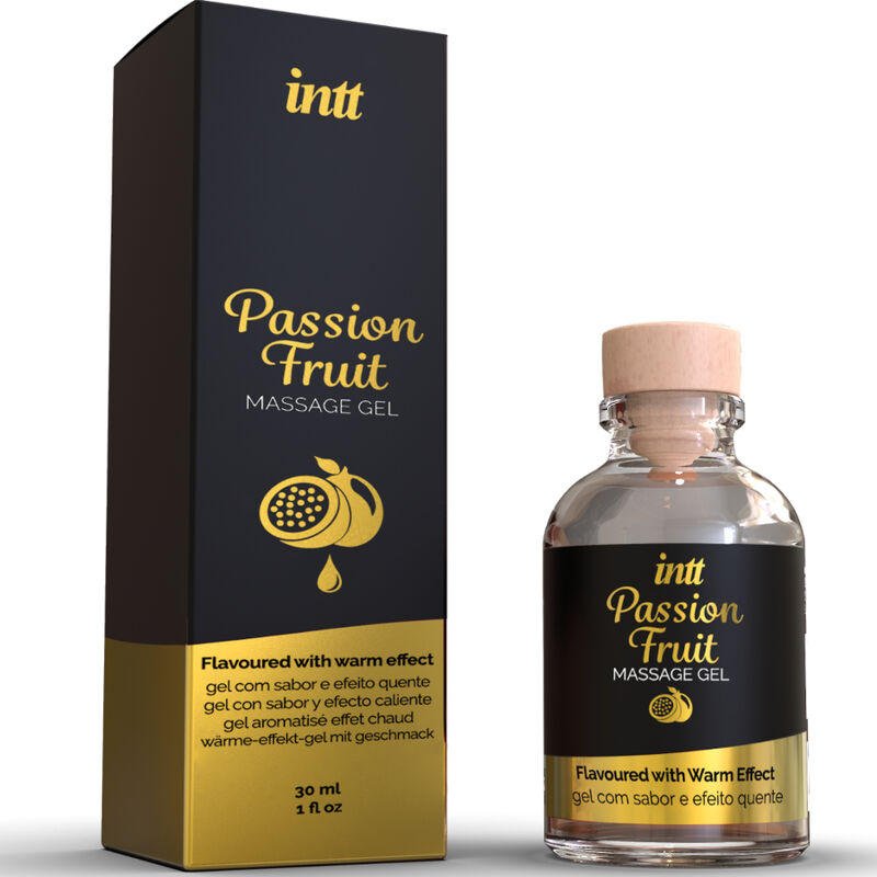 INTT MASSAGE &amp; SEXE ORAL - GEL DE MASSAGE À LA PASSION ET À L'EFFET CHAUFFANT