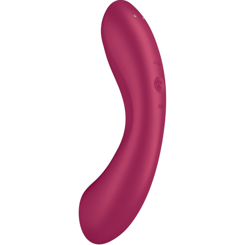 SATISFYER - CURVE TRINITY 1 VIBRATION À IMPULSION D'AIR ROUGE