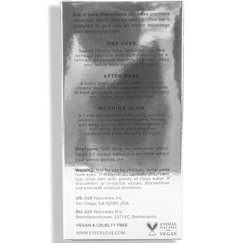 EYE OF LOVE - EOL PHR PARFUM 10 ML COFFRET DE 3 - MORNING GLOW, ONE LOVE, AFTER DARK