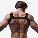 FETISH SUBMISSIVE ATTITUDE - IMBRACATURA PER IL PETTO IN NEOPRENE PER UOMINI TAGLIA L