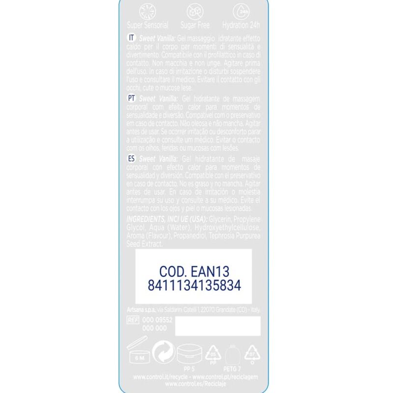 CONTROL - 2 EN 1 MASSAGE ET PLAISIR DOUCEUR DE MADAGASCAR 200 ML