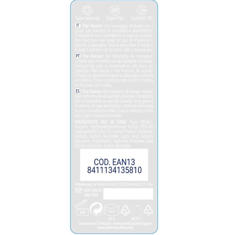 CONTRÔLE - MASSAGE ET PLAISIR 2 EN 1 THAI PASSION 200 ML