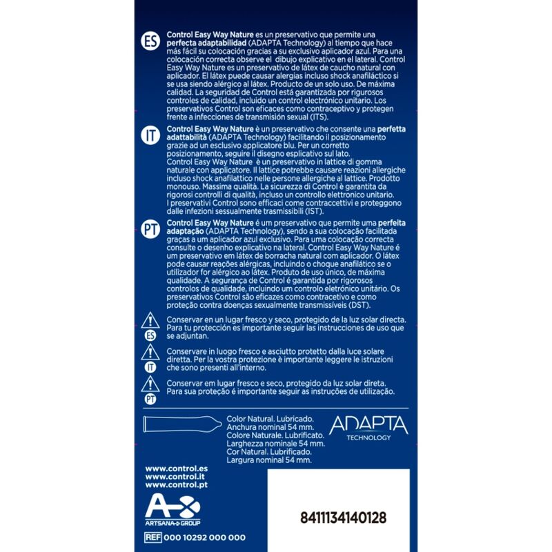 CONTRÔLE - NATURA EASY WAY 10 UNITÉS