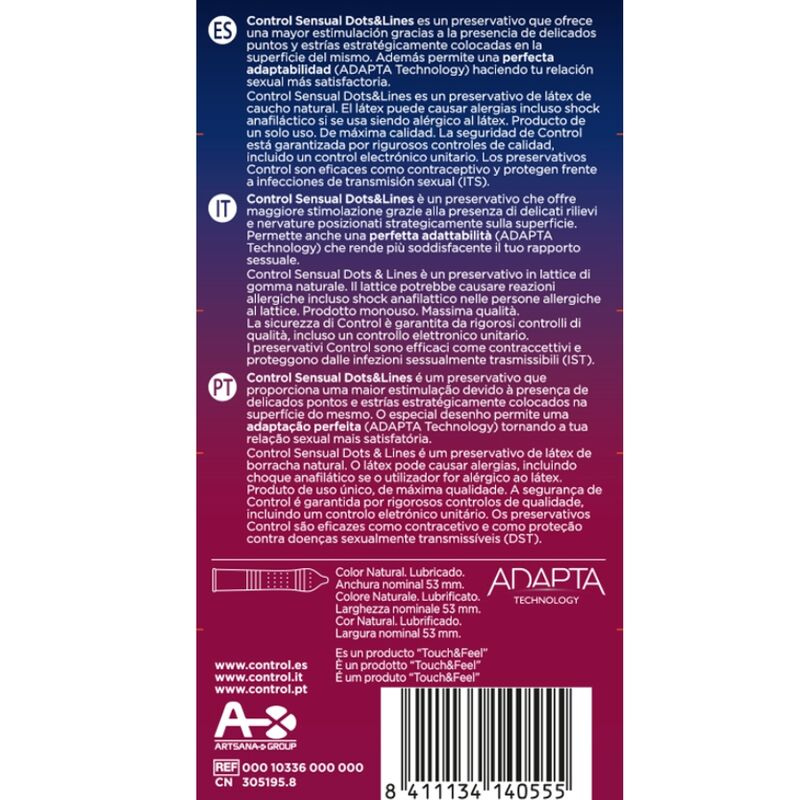 CONTRÔLE - POINTS ET LIGNES SENSUELS POINTS ET VERGETURES 12 UNITÉS