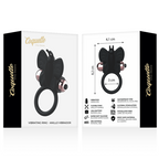 COQUETTE CHIC DESIRE - BLACK/GOLD BUTTERFLY COCK RING WITH VIBRATOR
