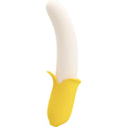 PRETTY LOVE - BANANA GEEK SUPER POWER 7 VIBRATIONS HAUT ET BAS EN SILICONE NOIR