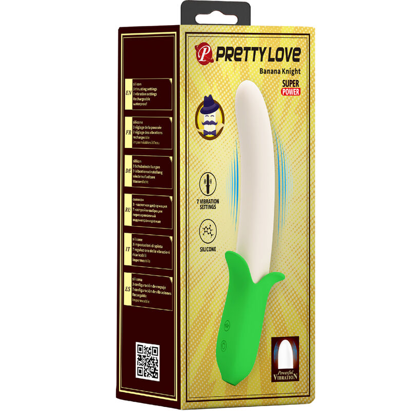 PRETTY LOVE - BANANA KNIGHT SUPER POWER 7 VIBRATIONS EN SILICONE