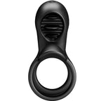 PRETTY LOVE - JAMMY - GAINE PÉNIENNE À 12 VIBRATIONS AVEC LANGUE EN SILICONE RECHARGEABLE