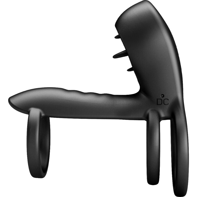 PRETTY LOVE - JAMMY - GAINE PÉNIENNE À 12 VIBRATIONS AVEC LANGUE EN SILICONE RECHARGEABLE