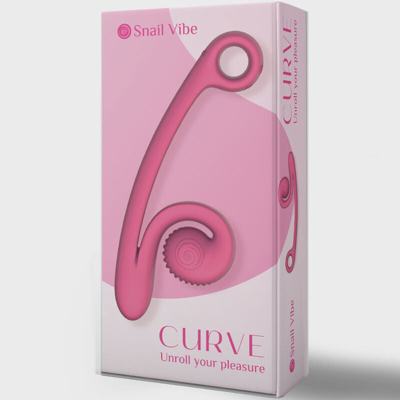 SNAIL VIBE - VIBRATEUR ROSE COURBÉ