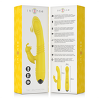 INTENSE - TOKY UP &amp; DOWN MULTIFUNCTIONAL VIBRATOR WITH YELLOW CLITORAL STIMULATOR