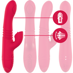 INTENSE - RECHARGEABLE MULTIFUNCTIONAL UP &amp; DOWN DUA VIBRATOR WITH RED TONGUE