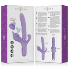 INTENSE - BILLIE VIBRATORE MULTIFUNZIONALE RICARICABILE A SUCCHIO CON PULSANTE VIOLA