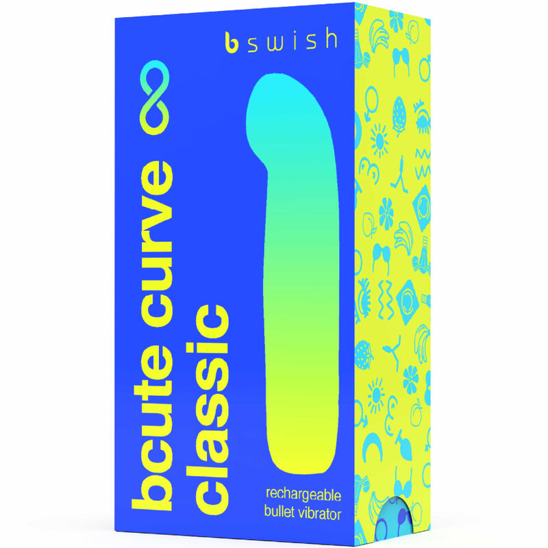 B SWISH - BCUTE CURVE INFINITE CLASSIC VIBRATEUR RECHARGEABLE EN SILICONE BLEU