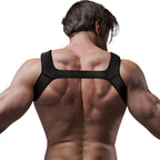 FETISH SUBMISSIVE ATTITUDINE - IMBRACATURA PER IL PETTO IN NEOPRENE PER UOMINI TAGLIA M