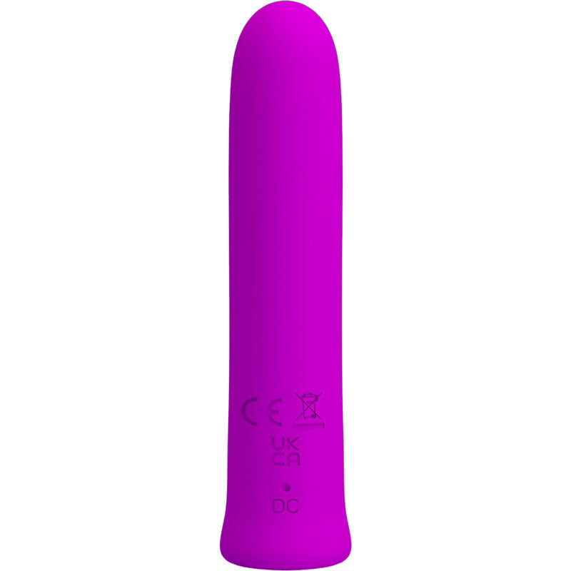 PRETTY LOVE - CURTIS MINI SUPER POWER VIBRATEUR 12 VIBRATIONS EN SILICONE VIOLETTE