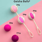G-VIBE - ENSEMBLE DE 5 BOULES GEISHA3 ROSE