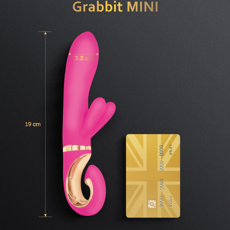 G-VIBE - MINI VIBRATEUR EN SILICONE ROSE GRABBIT