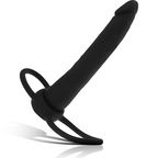 MYTHOLOGIE - GODEMICHET ANAL COBI ONYX AVEC ANNEAU PÉNIS ET TESTICULES EN SILICONE DE 13 CM