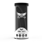 MYTHOLOGIE - GODEMICHET ANAL COBI ONYX AVEC ANNEAU PÉNIS ET TESTICULES EN SILICONE DE 13 CM