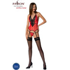 PASSION - PEONIA CORSET EROTIC LINE RED S/M