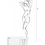 PASSION - BS095 BODYSTOCKING NERO TAGLIA UNICA
