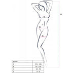 PASSION - BS098 BODYSTOCKING NERO TAGLIA UNICA