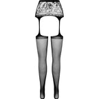 PASSION - S028 COLLANT NERO CON GIARRETTIERA TAGLIA UNICA