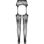 PASSION - S029 COLLANT NERO CON GIARRETTIERA TAGLIA UNICA