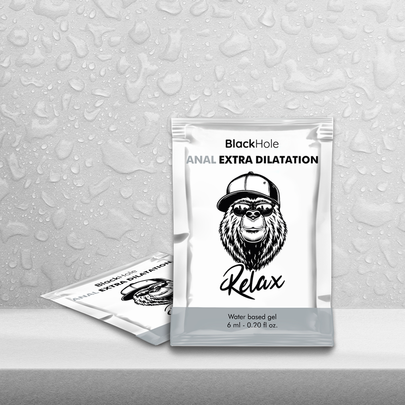 BLACK HOLE - Gel à base d'eau pour dilatation supplémentaire, dose unique de 6 ml