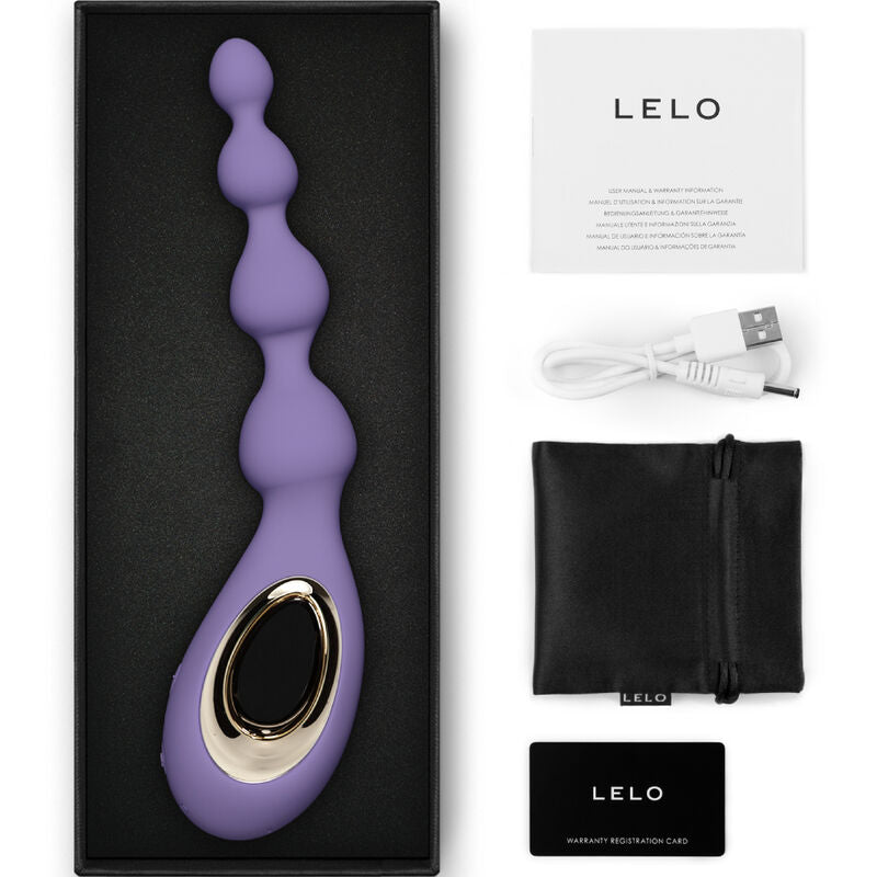 LELO - SORAYA PURPLE BEADED ANAL MASSAGER